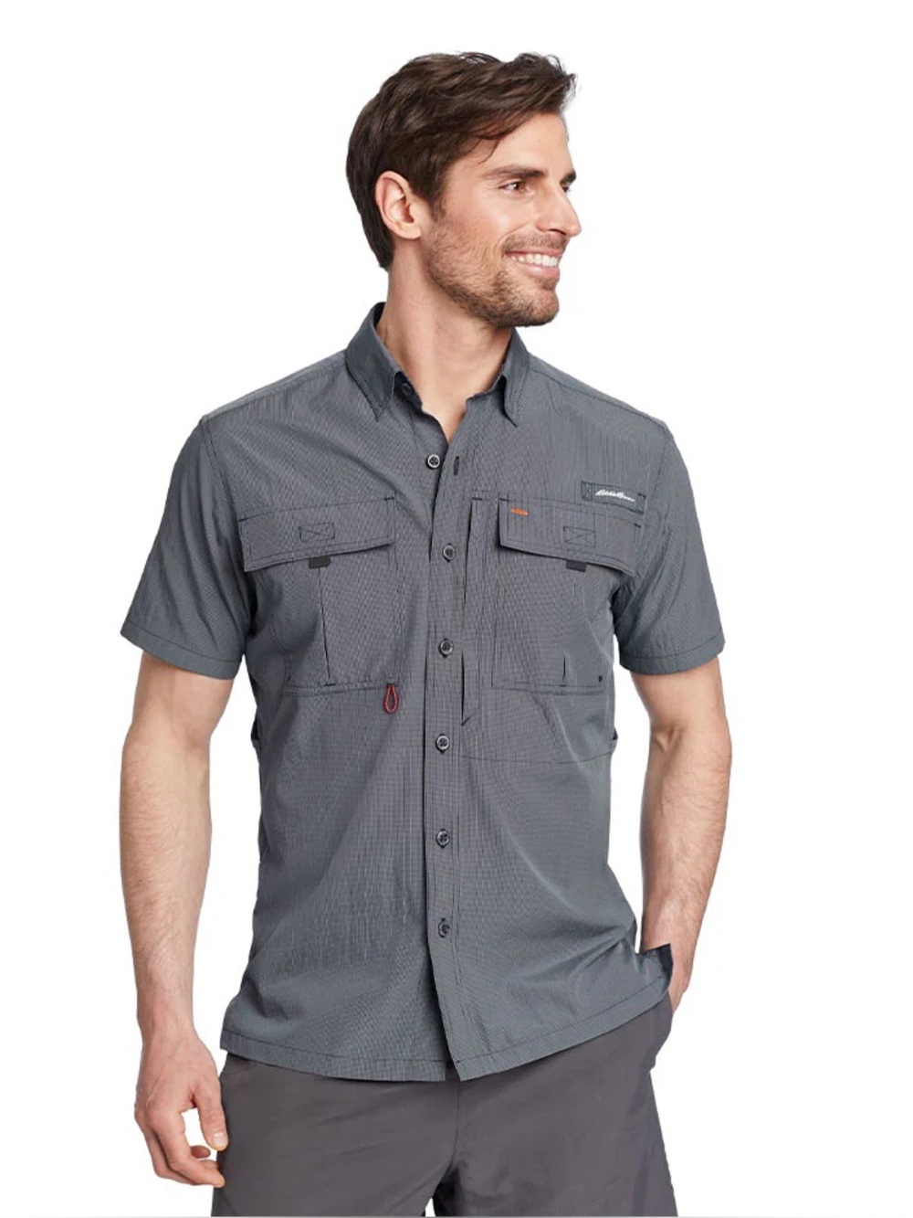 Eddie Bauer Men's UPF button up short sleeve